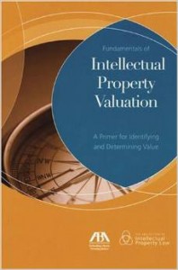 Cover of book entitled, "Intellectual Property Valuation"