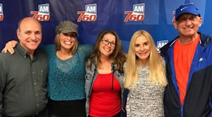 Marisa Moris with Joe and Richard at KFMB